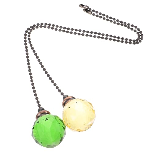 Hoement 2 Stück Teiliges Deckenventilator Zugkettenset Dekorative Kristallanhänger Einfache Montage Passend für Ventilator Deckenleuchten Stilvolle Wohnraumverschönerung Hoement 2 Stück Teiliges Deckenventilator Zugkettenset Dekorative Kristallanhänger Einfache Montage Passend für Ventilator Deckenleuchten Stilvolle Wohnraumverschönerung von Hoement