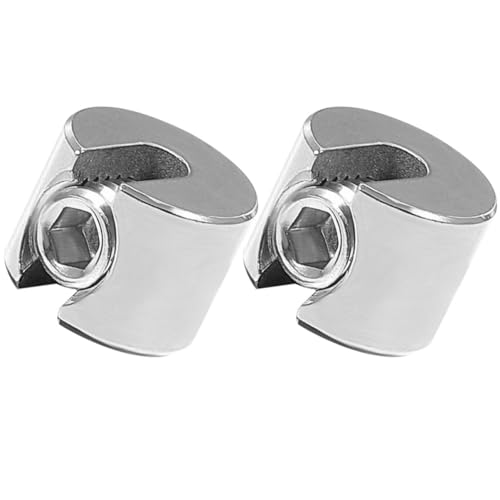 Hoement 2 Stück Teiliges Edelstahl Seilklemme Rostfreie Drahtseilklemmen mit Polierter Oberfläche Korrosionsbeständig und Säurefest für Drahtseile und Befestigung in Außenbereichen von Hoement