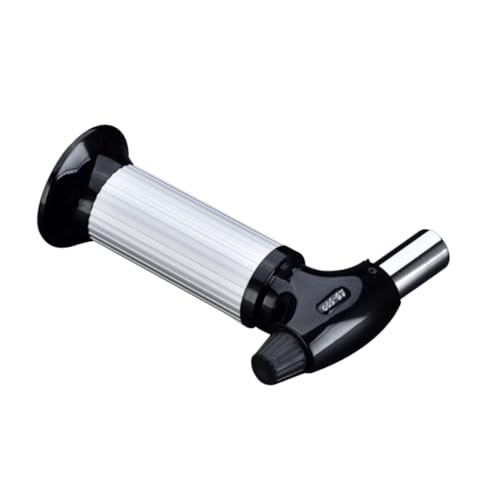 Hoement 2 Stück Teiliges Lötwerkzeug mit Gerader Flamme Wind Wasserdichter Handbrenner für Schweißen und Grillen Ergonomisches Design Elektronische Zündung Hoher Druck Tragbar ohne Gas von Hoement