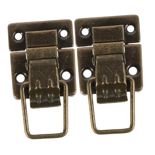 Hoement 2 Stück Teiliges Vintage Metallverschluss Robuste Eisen knebelschnallen für Schmuckkästchen Geschenkboxen und Makeup koffer Dekorative Truhenverschlüsse in Antikem Grünbraun Hoement 2 Stück Teiliges Vintage Metallverschluss Robuste Eisen knebelschnallen für Schmuckkästchen Geschenkboxen und Makeup koffer Dekorative Truhenverschlüsse in Antikem Grünbraun von Hoement