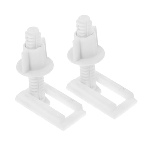 Hoement 2 Stück Toilettensitz Schrauben Set Kunststoff und Gummi Schnellverschluss Befestigung Wc Deckel Montage Langlebig Einfache Installation von Hoement