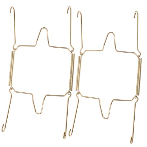 Hoement 2 Stück U förmige Schwere Metall wandhalterung mit Federmechanismus Unsichtbarer Tellerhalter für Vielseitige Tellergrößen Platzsparend und Installieren Hoement 2 Stück U förmige Schwere Metall wandhalterung mit Federmechanismus Unsichtbarer Tellerhalter für Vielseitige Tellergrößen Platzsparend und Installieren von Hoement