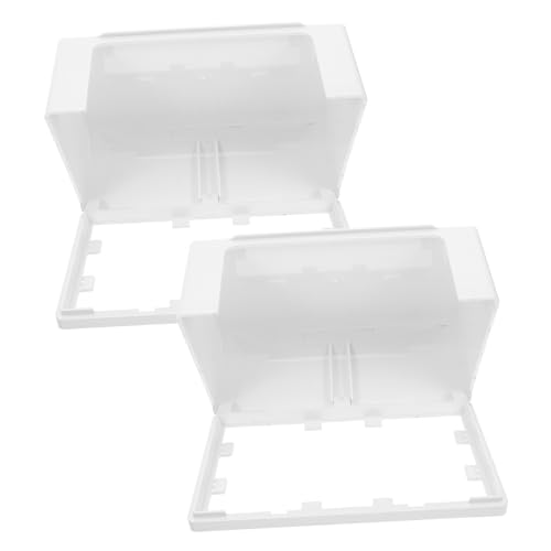 Hoement 2 Stück Wasserdichte Steckdosenabdeckung Fach Schutzbox mit Premium Klebeband für Badezimmer Küche Außensteckdose Spritzwasserschutz und Langlebiger Schutz von Hoement