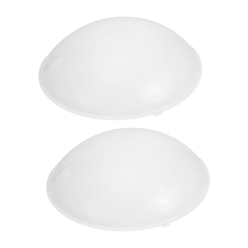Hoement 2 Stück Weiße Feuerhemmende Lampenschirme aus Kunststoff Einfache Deckenlampenabdeckung Dickeres Material Geeignet für Schlafzimmer und Wohnzimmer Stilvolle Deckenleuchten Zubehör von Hoement