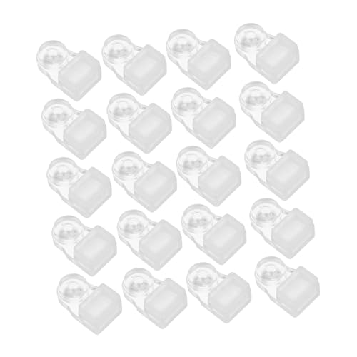 Hoement 20 Satz Spiegelhalter Clips Glasbefestigungsklammern aus Klarem Kunststoff mit Schrauben Spiegelbefestigende Halter für Schranktüren Spiegelmontage ohne Bohren Stabile Hoement 20 Satz Spiegelhalter Clips Glasbefestigungsklammern aus Klarem Kunststoff mit Schrauben Spiegelbefestigende Halter für Schranktüren Spiegelmontage ohne Bohren Stabile von Hoement