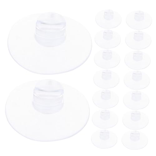 Hoement 20 Stück Saugnapf Kabelclips aus Verschleißfestem Klare Halter mit Großem Kontaktbereich für Feste Befestigung von Lichterketten an Glatten Oberflächen für Wand und Fenster von Hoement