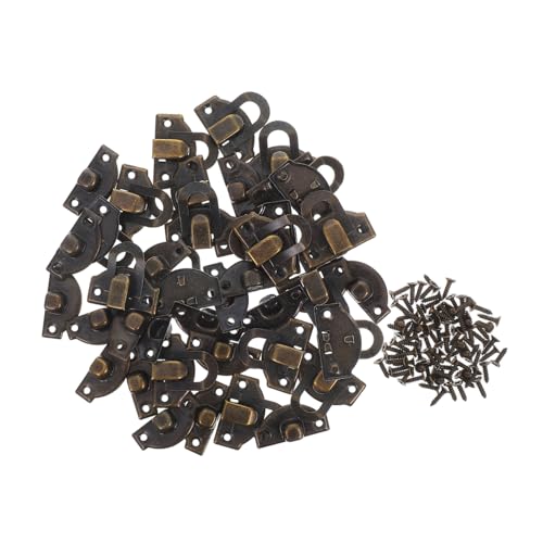 Hoement 20 Stück Teiliges Vintage Metall-schmuckkastenschloss Robustes Eisen-riegelverschluss Einfach zu Montieren Retro-design Geeignet für Schmuckschatullen Koffer und Truhen von Hoement