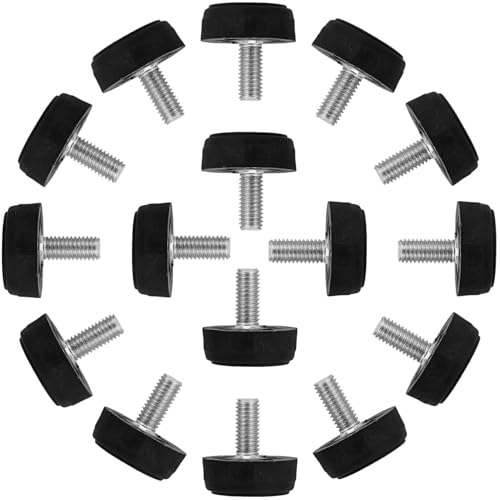Hoement 20 Stück Verstellbare Möbel Füße Teiliges Nivellierfüße für Tische Stühle und Sofas Robust und Geräuscharm für Unebene Böden Langlebigem von Hoement