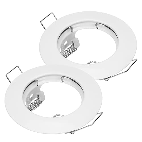 Hoement 2er-set Einbaustrahler-rahmen Gu10 Dosenlicht-abdeckung Metallblende Für Standardgröße Hoement 2er-set Einbaustrahler-rahmen Gu10 Dosenlicht-abdeckung Metallblende Für Standardgröße von Hoement