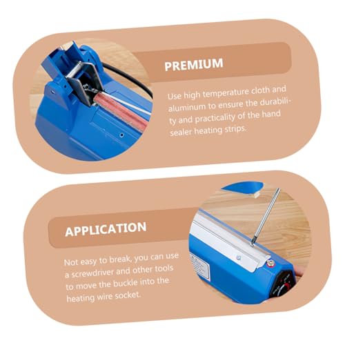 Hoement 3 Stück Heizstreifen für Heißsiegelgerät Langlebige Ersatz dichtungsstreifen mit Stabilem Arbeitsergebnis Einfache Montage für Verbesserte Beuteldichtung Geeignet für Diverse Hoement 3 Stück Heizstreifen für Heißsiegelgerät Langlebige Ersatz dichtungsstreifen mit Stabilem Arbeitsergebnis Einfache Montage für Verbesserte Beuteldichtung Geeignet für Diverse von Hoement