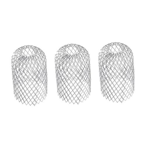 Hoement 3 Stück Teiliges Aluminium Fallrohrfilter Verstellbarer Dachrinnen Laubschutz Langlebiger Filter mit Feinem Sieb zur Verhinderung von Verstopfungen Leicht Installieren Reinigen von Hoement