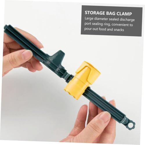 Hoement 3 Stück Teiliges Bag Sealing Clamp aus Sicherem Wiederverschließbare Snacks Verschlussklammern mit Ausgießer Leicht Tragbar Feuchtigkeitsbeständig für Lebensmittelaufbewahrung und von Hoement