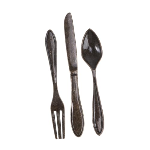 Hoement 3 Stück Teiliges Retro Türgriff aus Messer Gabel Löffel Design Antike Küchenschrankgriffe für Kommoden und Kleiderschränke Installieren und Langlebig von Hoement