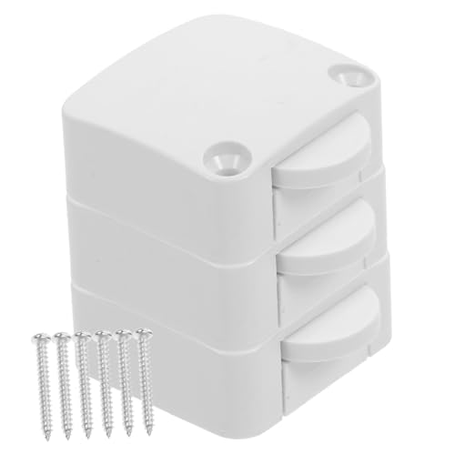 Hoement 3 Stück Teiliges Schranklicht Ein aus Schalter Türkontakt Automatischer Elektrischer Lichtschalter für Möbel Schränke und Wandschränke Weiß mit Schraubenbefestigung Hoement 3 Stück Teiliges Schranklicht Ein aus Schalter Türkontakt Automatischer Elektrischer Lichtschalter für Möbel Schränke und Wandschränke Weiß mit Schraubenbefestigung von Hoement