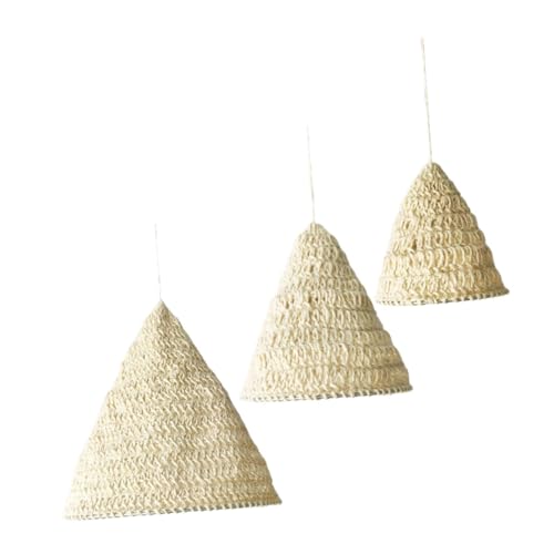 Hoement 3 Stück Weiße Gehäkelte Boho Lampenschirme aus Natürlichem Hanfseil Handgefertigte Makramee-lichtabdeckung für Schlafzimmer und Wohnzimmer Dekorative Hängelampe mit Sanftem Hoement 3 Stück Weiße Gehäkelte Boho Lampenschirme aus Natürlichem Hanfseil Handgefertigte Makramee-lichtabdeckung für Schlafzimmer und Wohnzimmer Dekorative Hängelampe mit Sanftem von Hoement