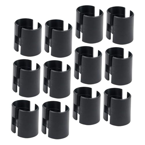 Hoement 32 Stück Teiliges Kunststoff Regal Klemmen für Drahtregale Stabile Rohrhalterung für Einlegeböden mit Langlebige Befestigungsklammern für Regal Fixierung und Ersatzteile von Hoement