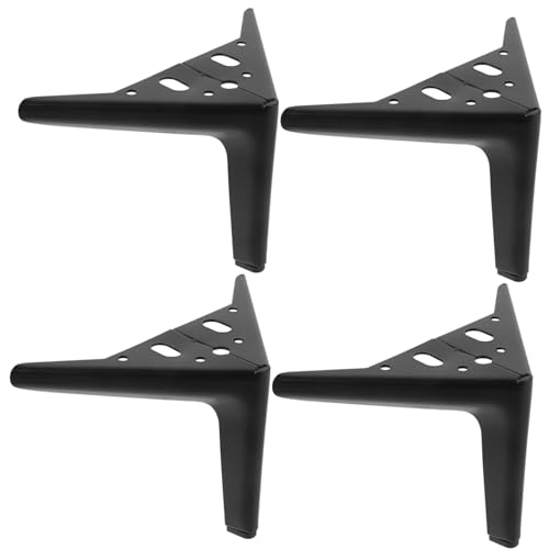 Hoement 4 Stück Metallmöbelfüße Höhe Stabile und Belastbare Möbelfüße für Sofa Schrank Couchtisch und Bett Robuste Eisenbeine mit Feiner Verarbeitung als Ersatz für Möbelbeine von Hoement