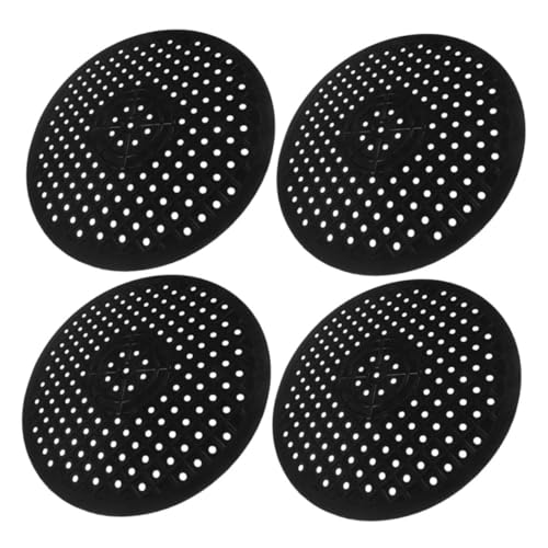 Hoement 4 Stück Runde Abtropfmatten aus Gummi für Küchenspüle Rutschfeste Schutzmatten mit Hohlem Design zum Trocknen von Geschirr Robust und Kratzfest Geeignet als Abtropfgestell und von Hoement