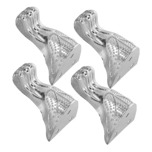 Hoement 4 Stück Schmuckkästchenfüße, Rustikaler Vintage-eckenschutz Metall, Dekorative Möbelstützbeine Für Schmuckkästen, Tische Und Schränke, Aufbewahrungsboxen, Hardware Hoement 4 Stück Schmuckkästchenfüße, Rustikaler Vintage-eckenschutz Metall, Dekorative Möbelstützbeine Für Schmuckkästen, Tische Und Schränke, Aufbewahrungsboxen, Hardware von Hoement