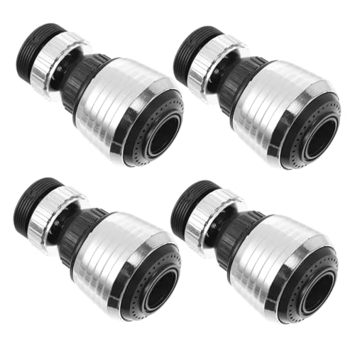 Hoement 4 Stück Teiliges Drehbarer Wasserhahnaufsatz mit Schwenkkopf Wassersparender Siebstrahlregler für Küchenarmatur Langlebiger Ersatz für Spültischarmaturen Einfache Montage und Hoement 4 Stück Teiliges Drehbarer Wasserhahnaufsatz mit Schwenkkopf Wassersparender Siebstrahlregler für Küchenarmatur Langlebiger Ersatz für Spültischarmaturen Einfache Montage und von Hoement