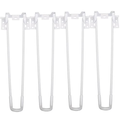 Hoement 4 Stück Teiliges Faltbare Haarnadel möbelfüße aus Metall Klappbare Tischbeine für Laptop Couchtische Robuste Platzsparende Möbelbeine in Weiß für DIY und Möbelersatz Hoement 4 Stück Teiliges Faltbare Haarnadel möbelfüße aus Metall Klappbare Tischbeine für Laptop Couchtische Robuste Platzsparende Möbelbeine in Weiß für DIY und Möbelersatz von Hoement