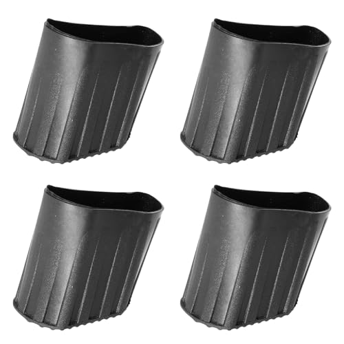 Hoement 4 Stück Teiliges Leiterfüße Abdeckungen aus Langlebigem Rutschfestem Material für Teleskopleitern und Klappleitern Schützende Verschleißfeste Bodenschoner Einfache Montage von Hoement