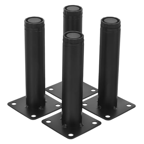 Hoement 4 Stück Teiliges Metall Möbelbeine Verstellbare Ersatz Sofafüße Robuste Couch und Tv Schrankbeine Einfache Montage Vielseitig für Bett Kommode Couchtisch und Badmöbel von Hoement