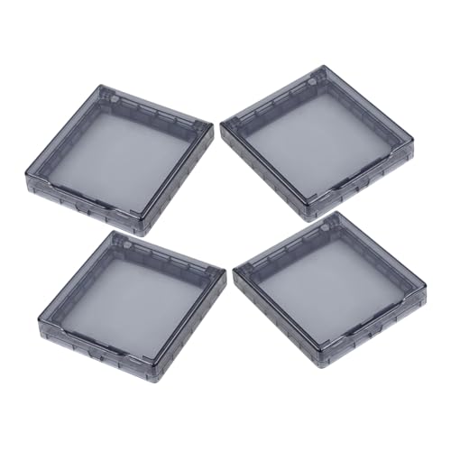Hoement 4 Stück Teiliges Transparente Ultra-dünne Selbstklebende Steckdosen Schutzbox für Außenbereich Langlebig und Installieren als Outdoor Plug Receptacle Protector von Hoement