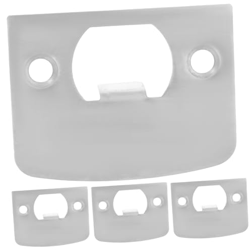 Hoement 4 Stück Teiliges Türschloss-schließblech mit Abgerundeten Ecken Verstärkende Türloch-abdeckplatte aus Robustem Material Einfache Montage für Erhöhte und Langlebigen Schutz Am Hoement 4 Stück Teiliges Türschloss-schließblech mit Abgerundeten Ecken Verstärkende Türloch-abdeckplatte aus Robustem Material Einfache Montage für Erhöhte und Langlebigen Schutz Am von Hoement