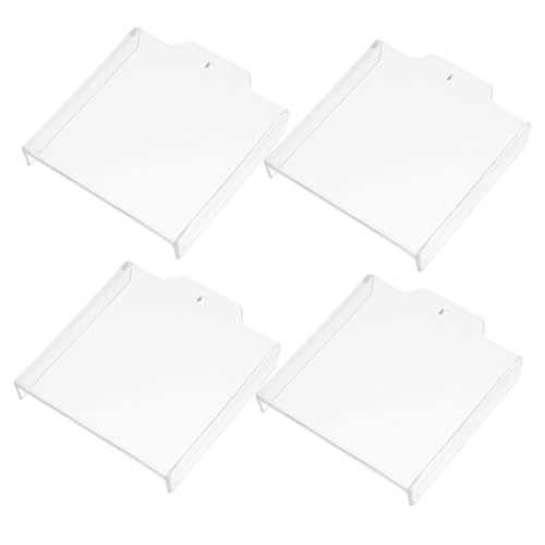 Hoement 4 Stück Transparente Schutzkappen für Not aus Netzschalter aus Klarem Kunststoff Einfache Montage Schutz vor Versehentlicher Aktivierung Geeignet für Gewerbliche und Private von Hoement