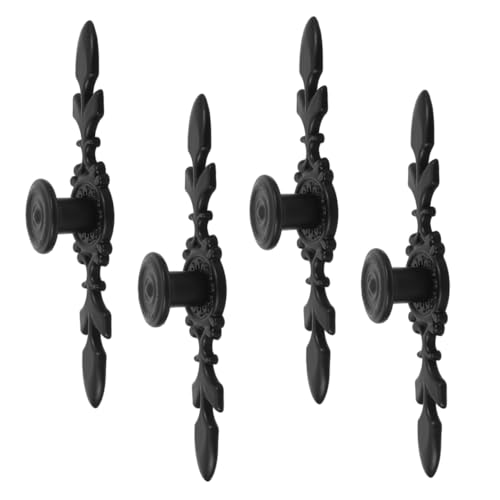 Hoement 4 Stück Vintage Möbelgriff Set Aluminiumlegierung Eleganter und Robuster Schrankgriff mit Einzelbohrung Vielseitig für Schubladen Kommoden Kleiderschränke Komfortabler und von Hoement