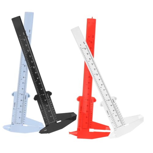 Hoement 4 Stücke Mess Gauge Hohe Werkzeuge Tragbare Messschieber Messschieber Mm Manuelle Rutsche Kunststoff Mm Präzision Schiebe von Hoement