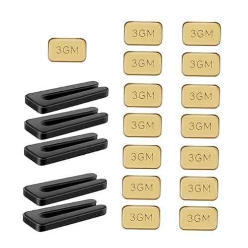 Hoement 5 Sätze Deckenventilator Auswuchtset mit Abs-kunststoff Clips und Selbstklebenden Edelstahl Gewichten Kompatibel Einfache Montage zur Flügelbalance und Wackelkorrektur bei Flach von Hoement