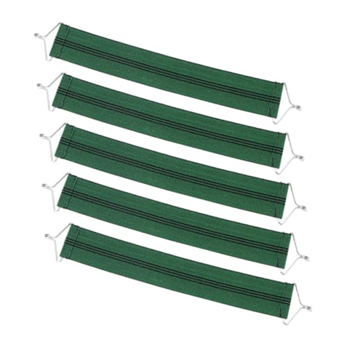 Hoement 5 Stück Elastische Verstärkungsgurte für Liegestuhl Faltbare Stuhlgurte aus Strapazierfähigem Material Bungee Cord für Patio Recliner Stabile Sitzunterstützung Grün von Hoement