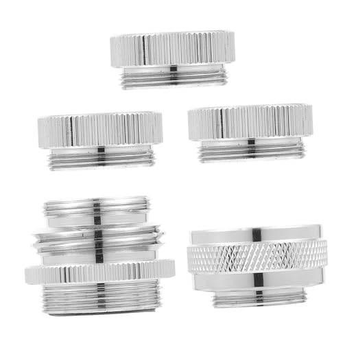 Hoement 5 Stück Teiliges Wasserhahn Adapter aus Robustem Aerator Verbinder für Küchenspüle und Garten Wasserdichter Anschluss für Wasserfilter und Schlauchadapter Langlebig und von Hoement