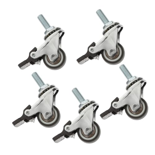 Hoement 5 Stück Tpr Lenkrollen mit Bremse Drehbare Möbelrollen mit Stahlhalterung Geräuscharm Belastbar für Möbel Blumentöpfe Klimaanlagen Displayständer Geeignet Hoement 5 Stück Tpr Lenkrollen mit Bremse Drehbare Möbelrollen mit Stahlhalterung Geräuscharm Belastbar für Möbel Blumentöpfe Klimaanlagen Displayständer Geeignet von Hoement