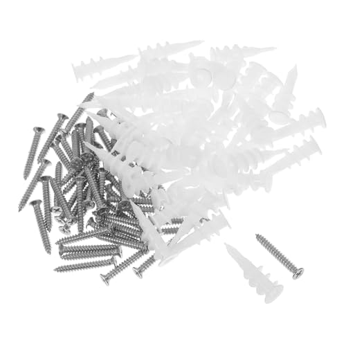Hoement 50 Sätze Teiliges Schwerlast Dübel Schrauben Set mit Kunststoff Expansionsdübeln und Edelstahlschrauben Stabile Wandbefestigung für Trockenbau und Mauerwerk zum Aufhängen von Hoement 50 Sätze Teiliges Schwerlast Dübel Schrauben Set mit Kunststoff Expansionsdübeln und Edelstahlschrauben Stabile Wandbefestigung für Trockenbau und Mauerwerk zum Aufhängen von von Hoement