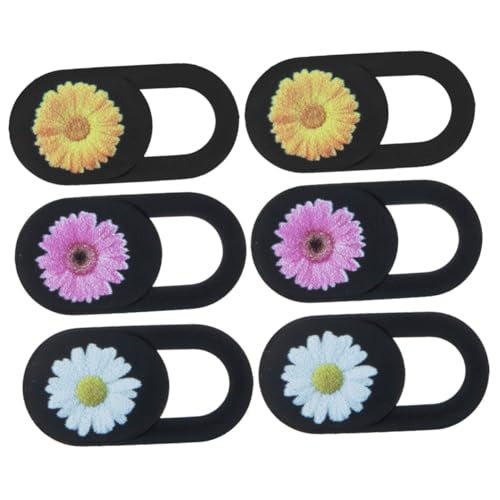 Hoement 6stücke Teiliges Webcam Cover Ultra-dünne Kameraabdeckung Mit Blumenmuster Für Laptop Handy Und Tablet Einfache Installation Für Datenschutz Und Privatsphäre von Hoement