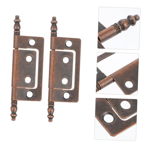 Hoement 6 Sätze Stabile Eisenscharniere für Schranktüren Robustes Möbelbeschlag Einfache Montage Flexible Anwendung Rostbeständig Geeignet für Küchen Wohnzimmerschränke von Hoement