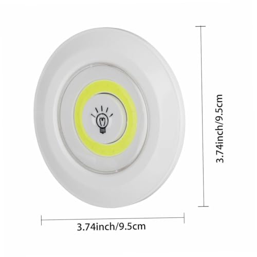 Hoement 6 Stück Cob LED Nachtlichter mit Fernbedienung Warmweiß Berührungsempfindlich Kabellos mit Timerfunktion als Schrankbeleuchtung und Wand nachtlicht für Schlafzimmer und Küche von Hoement