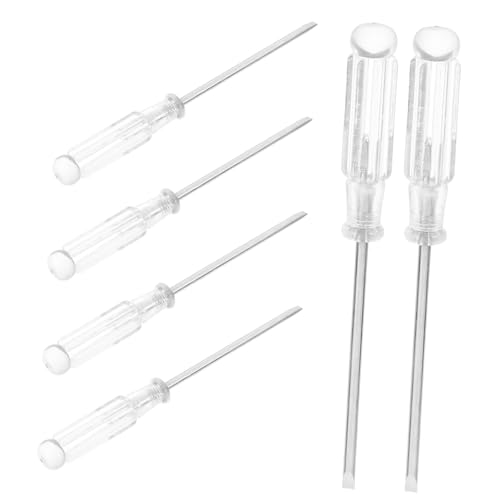 Hoement 6 Stück Teiliges Präzisions schraubendreher Ergonomischem Transparentem Griff Robuster Stahlkonstruktion Handlicher Kleiner Schraubenzieher für Präzise Reparaturen und von Hoement