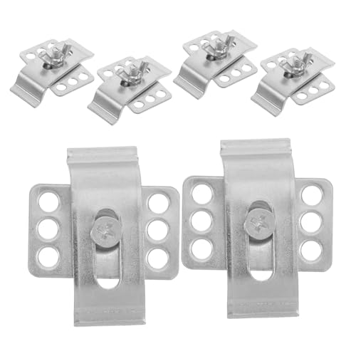 Hoement 6 Stück Teiliges Unterbauspüle Halterungen aus Metall Robuste Klammern für Waschbeckenmontage Vielseitige Spülbeckenbefestigung für Küche Bad und Gewerbliche Nutzung von Hoement