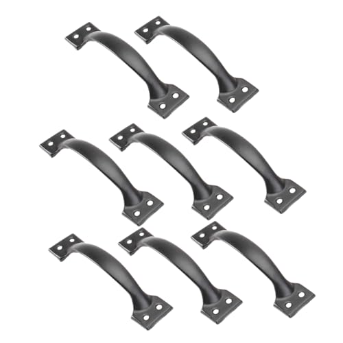 Hoement 8 Stück Teiliges Schwarzer Türgriff aus Eisen Einfacher Möbelgriff mit Gebogenem Design Langlebig und Leicht Geeignet für Schrank Schublade Kleiderschrank Komfortabler Griff ohne Hoement 8 Stück Teiliges Schwarzer Türgriff aus Eisen Einfacher Möbelgriff mit Gebogenem Design Langlebig und Leicht Geeignet für Schrank Schublade Kleiderschrank Komfortabler Griff ohne von Hoement