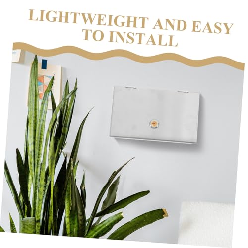 Hoement Abschließbare Steckdosenschutzbox aus Edelstahl Wetterfeste Steckdosenabdeckung Robuste Elektrische Schutzabdeckung für Wandsteckdosen Sicherer Schutz für Zuhause und Büro von Hoement