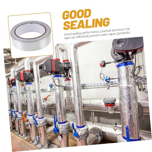 Hoement Aluminium Klebeband Hitzebeständig Selbstklebend für Rohrisolierung Dampfsperre Bodenheizung Isolierung Abdichtung Wasserfest mit Guter Wärmeleitung Hoement Aluminium Klebeband Hitzebeständig Selbstklebend für Rohrisolierung Dampfsperre Bodenheizung Isolierung Abdichtung Wasserfest mit Guter Wärmeleitung von Hoement