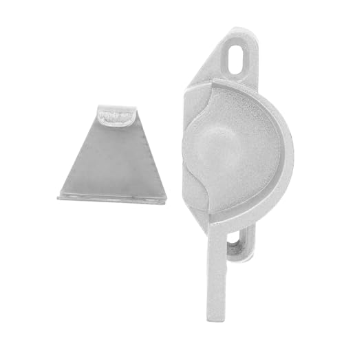 Hoement Aluminiumlegierung Fensterverriegelung Schiebefenster Schloss mit Schnappverschluss für Vertikale und Horizontale Fenster Robust Langlebig Einfache Montage Sicherheitsverschluss von Hoement