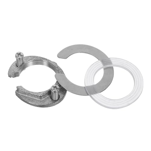 Hoement Anti losing mutter aus Edelstahl mit Sicherungsring und Gummidichtung Wasserhahn Befestigungsset mit Stahlplatte und Schrauben für Küchen Badarmaturen Einfache Montage von Hoement