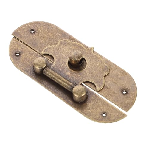Hoement Antike Vintage Scharnier Verschluss für Holzboxen Schmuck Geschenkkisten Robuste Kupferbeschläge Langlebiger Retro Holzbox Riegel Ersatz für Defekte Schnallen von Hoement