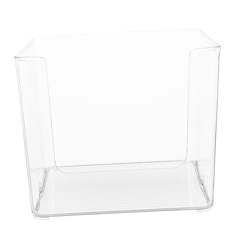 Hoement Bücherkiste Schule Aufbewahrungsboxen Veranstalter klein Schreibtisch Aufbewahrungsbehälter für Bücher Buchstäbungsorganisator transparenter Buch-Organizer Buchbehälter Plastik von Hoement