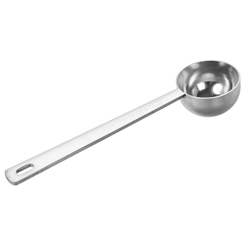 Hoement Edelstahl Messlöffel mit Langem Griff Multifunktionaler Kaffeeschaufel für Kaffee Milchtee und Zucker Hitzeschutz Langlebig und Leicht zu Reinigen für Küche und Teezubehör von Hoement
